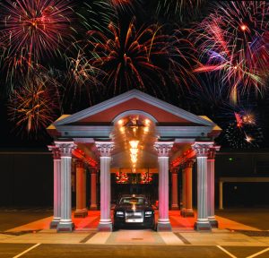 Charity Bonfire Night - Rolls Royce in the IXL Centre with fireworks