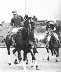 Walt Disney playing polo