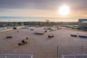 Super Arena ready for the The Super Arena ready for Super Pink Arena Eventing 2019