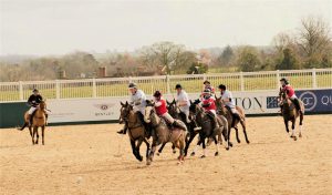 banner advertising - Polo action shot with banners in background