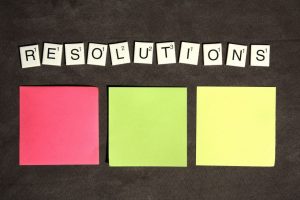 Keep New Year Resolutions - image with the word resolutions