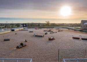 Schools Equestrian Games 2020 show jumping course at Dallas Burston Polo Club